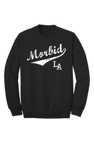 MFLA-Morbid-la-streetwear-Sporty Black Crew Sweater