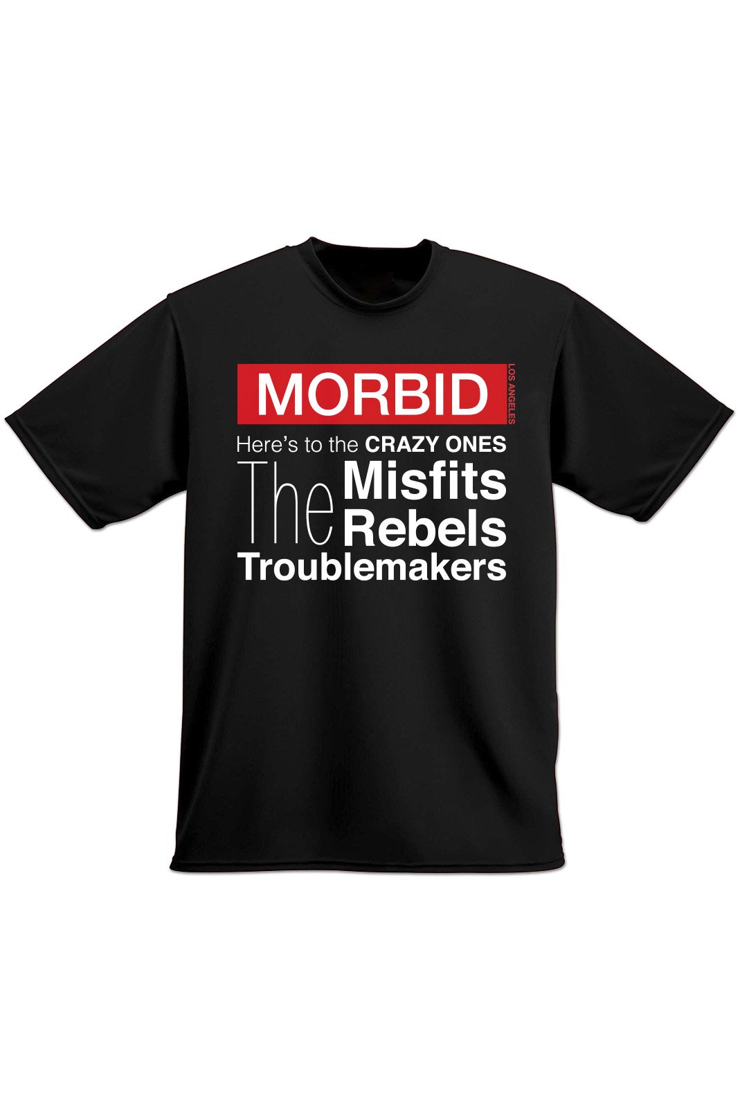 MORBID LA Clothing Streetwear Misfits Rebels Black t-shirt