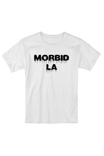MORBID LA Clothing Streetwear Skater Style White T-Shirt Fashion