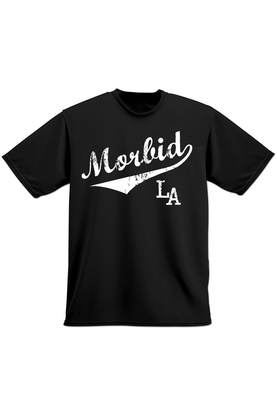 MORBID LA Streetwear Clothing Sporty Dodger Style Black Tshirt