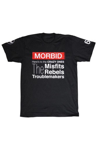 Morbid Fiber Los Angeles Clothing Crazy Ones Black T-Shirt