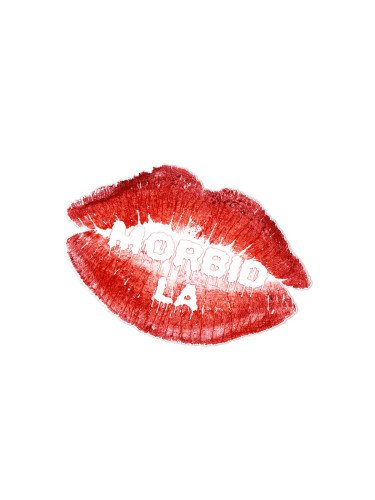 Morbid LA Streetwear Red Lips Sticker Decals