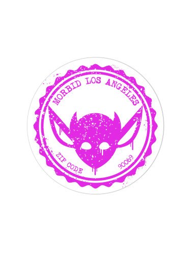 Morbid LA Streetwear Pink Grunge IMP Sticker Decal