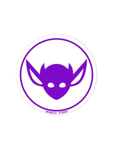 Morbid LA Streetwear Purple IMP Head Sticker Decals