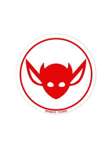Morbid LA Streetwear Red IMP Head Sticker Decals